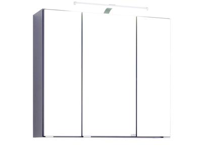 HELD Badkamer spiegelkast Bologna 3D (LED opbouwlamp, Donkergrijs, Breite: 70 cm)