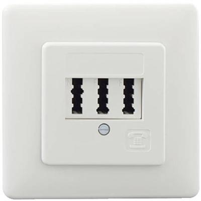 Rutenbeck TAE 2x6/6NFF Up rw Telefoonaansluitdoos Inbouw (in muur) Wit