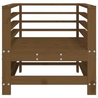 Tuinstoelen 2 st massief grenenhout honingbruin - thumbnail