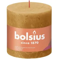 Bolsius shine rustiekkaars 100/100 honeycomb yellow - thumbnail