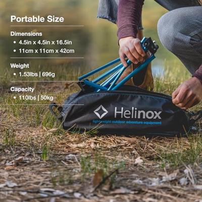 Helinox Table One campingtafel - 60 x 40 cm - Zwart Helinox Table One campingtafel - 60 x 40 cm - Zwart