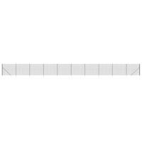 Draadgaashek met grondankers 2,2x25 m antracietkleurig - thumbnail