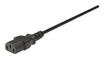 Manhattan Stroom Verlengkabel [1x Apparaatstekker, male C14 - 1x Apparaatstekker, female C13 10A] 1.80 m Zwart
