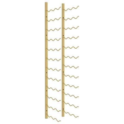 Wijnrek voor 36 flessen wandmontage ijzer goudkleurig Wijnrek voor 36 flessen wandmontage ijzer goudkleurig