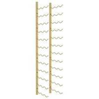 Wijnrek voor 36 flessen wandmontage ijzer goudkleurig - thumbnail