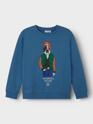 Name it winter sweater jongens - blauw - NkmPsalko