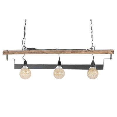 Plafondlamp Home ESPRIT Bruin Zwart Ijzer Acacia 116 X 16 X 26 CM