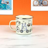 Gift Republic Bikes - Emaille Mok - thumbnail
