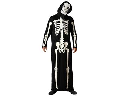 Kostuums voor Volwassenen Skelet Halloween Maat XS/S - thumbnail