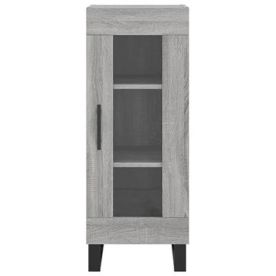 Dressoir 34,5x34x90 cm bewerkt hout grijs sonoma eikenkleurig