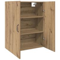 Hangkast artisanaal eikenkleurig 69.5 x 34 x 90 cm Bewerkt hout - thumbnail