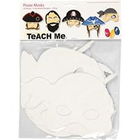 https://www.cchobby.nl/piratenmaskers-h-16-26-cm-b-17-5-26-5-cm-230-gr-wit-16-stuk-1-doos - thumbnail