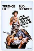 Bud Spencer & Terence Hill Tin Sign Vier Fäuste für ein Halleluja 20 x 30 cm - thumbnail