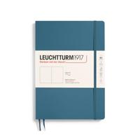 Leuchtturm Stone Blue, Softcover, Composition (B5), 123 p., plain - thumbnail
