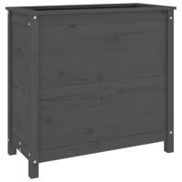 VidaXL Plantenbak 82,5x40x78 cm massief grenenhout grijs - thumbnail