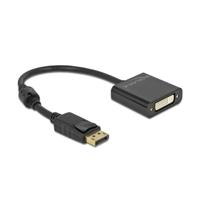 Delock 63482 Adapter DisplayPort 1.2 male naar DVI female 4K Actief zwart - thumbnail