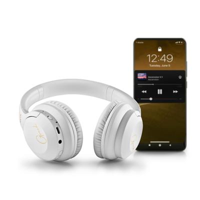NGS ARTICA GREED WHITE - Supra-aurale Draadloze Hoofdtelefoon, Compatibel met Bluetooth Technologie, Lichtgewicht en Opvouwbaar, Ingebouwde Microfoon, 40u Batterijduur, Wit Kleur