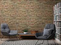 Livingwalls The Wall II - Oranje - Steenlook - 393181 - thumbnail