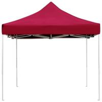 Partytent professioneel inklapbaar 4,5x3 m aluminium wijnrood - thumbnail