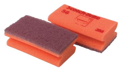 Scotch Brite schuurspons voor delicate oppervlakken, ft 7 x 13 cm, rood, pak met 10 stuks Scotch Brite schuurspons voor delicate oppervlakken, ft 7 x 13 cm, rood, pak met 10 stuks