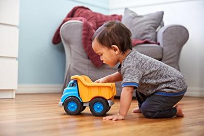 Green Toys kiepvrachtwagen blauw/oranje - thumbnail