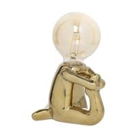 Lampje yoga - goud - 18x12.8x9.6 cm - Happy at Home by Sanny - thumbnail