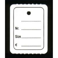 Hangetiket op rol 30x40mm bedrukt 1000 stuks - thumbnail