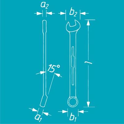 HAZET Ringsteeksleutel 600N-60 · Buitentwaalfkant profiel · SW 60 mm HAZET Ringsteeksleutel 600N-60 · Buitentwaalfkant profiel · SW 60 mm