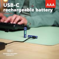 Trust USB-C herlaadbare batterijen AAA, blister van 2 stuks - thumbnail