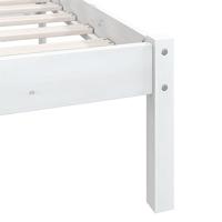 Bedframe massief grenenhout wit 90x200 cm - thumbnail