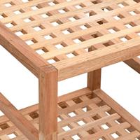 Badkamerrek 35,5x35,5x112,5 cm massief walnotenhout - thumbnail