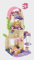 MARIOINEX Mini Waffle Princess Fantasietoren bouwstenen, 148 stuks - thumbnail