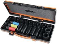 Beta 720/C24 24-delig set slagdoppen | 1/2" aandrijf aansluiting | gefosfateerd | in metalen kist - 007200904 007200904 - thumbnail