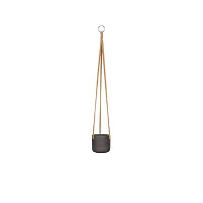 Rough Eco-line hangende bloempot XXS 11x10 cm Charlie zwart