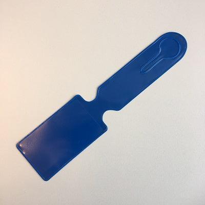 Kofferlabel 55x230mm blauw insteek 250st