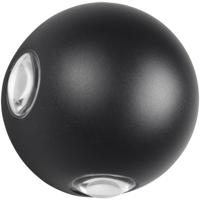 LED Buiten Wandlamp - 4 Lichtpunten - Mat Zwart - Waterdicht IP54 - thumbnail