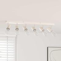 VidaXL Plafondspot met schijnwerpers nikkel 73 x 6,5 x 11,5 cm metaal - thumbnail