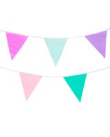 HEMA Vlaggenlijn Multicolour Plastic 10M bij Jumbo - thumbnail