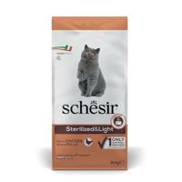 SCHESIR Adult Sterilized & Light Rich in chicken - droog kattenvoer - 10kg - thumbnail