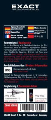 Exact 05973 Tapboren Metrisch fijn Mf20 1.5 mm Rechtssnijdend HSS 1 stuk(s) Exact 05973 Tapboren Metrisch fijn Mf20 1.5 mm Rechtssnijdend HSS 1 stuk(s)
