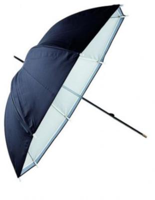 Linkstar flitsparaplu puk-84wb wit/zwart 100 cm (omkeerbaar)