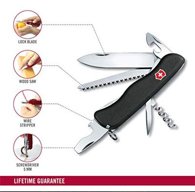 Victorinox Forester 0.8363.3 Zwitsers zakmes Aantal functies 12 Zwart