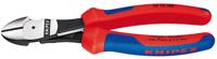 Knipex Kracht-zijsnijtang zwart geatramenteerd met meer-componentengrepen 180 mm - 7412180 - thumbnail