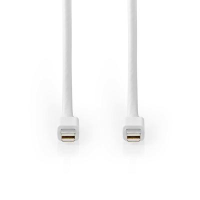 Nedis CCGB37504WT20 Mini-displayport - Mini-displayport-kabel Mini-displayport Male - Mini-displayport Male 2,0 M Wit