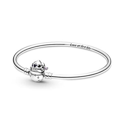 Pandora Disney 591683C01 Armband Bangle Stitch Biting Clasp zilver-emaille