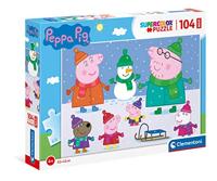 Clementoni maxi puzzel peppa pig, 104st. - thumbnail