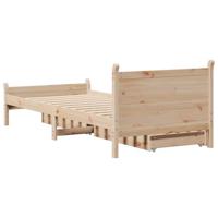 Bedframe zonder matras massief grenenhout 75x190 cm - thumbnail