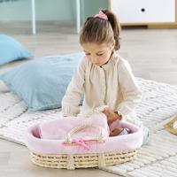 Corolle gevlochten mandenset set voor babypop - pluche - thumbnail