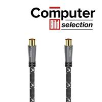 Hama Antennekabel Coax-stekker - Coax-koppeling Metaal Verguld 10,0 M 120 DB - thumbnail