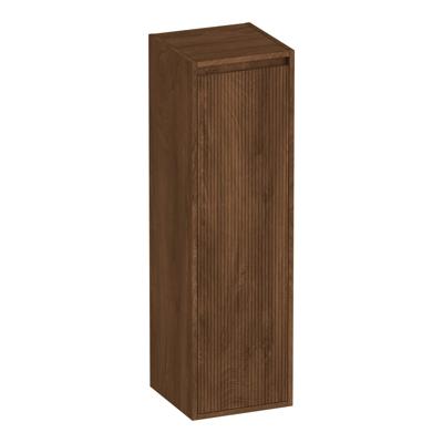 Brauer Adore - Wavy - Hoge Kast - 120 cm - 1 Deur - Greeploos - Linksdraaiend - Forest Cacao